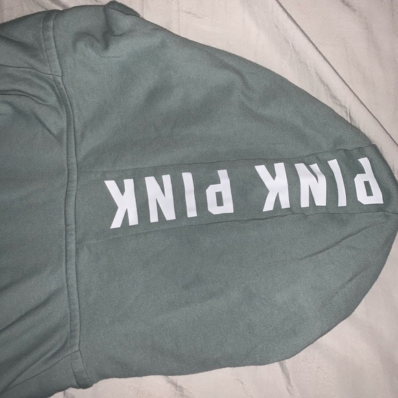 VS Pink- grey blue zip up hoodie - Picture 3 of 3